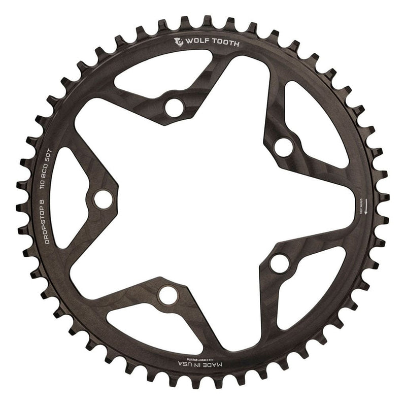 Load image into Gallery viewer, Wolf Tooth Chainring 46t 110 BCD 5-Bolt 10/11/12-Speed Alloy Cyclocross & Road