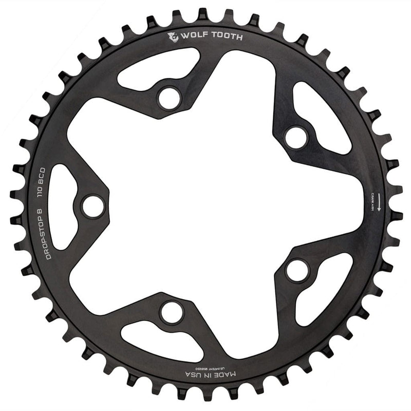 Load image into Gallery viewer, Premium Wolf Tooth Alloy Cyclocross & Road Bike Chainrings – 34t to 46t, 110 BCD, Drop-Stop Tech, 10/11/12-Speed Compatibility