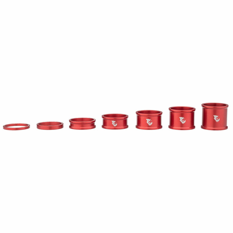 Load image into Gallery viewer, Wolf Tooth Aluminum Headset Spacers Kit | Precision CNC 1-1/8" Compatibility