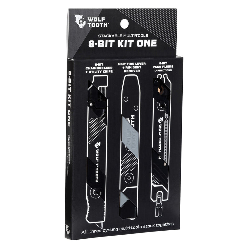 Load image into Gallery viewer, Wolf Tooth 8-Bit Kit One - 3 in 1 Modular Bicycle Multi-Tool Pack, Black/Gray