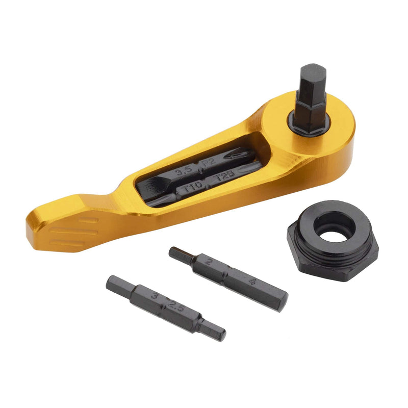 Load image into Gallery viewer, Wolf Tooth Axe Handle Multi-Tool - Gold Minimalist, Lightweight