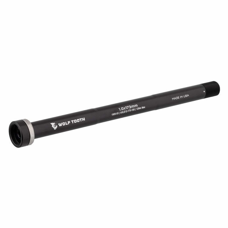Load image into Gallery viewer, Wolf Tooth 12mm 1.75x192mm Rear Thru Axle - Aerospace-Grade Aluminum, Steel Washer, Precision Fit, Made in Minnesota for Bike Stability & Durability