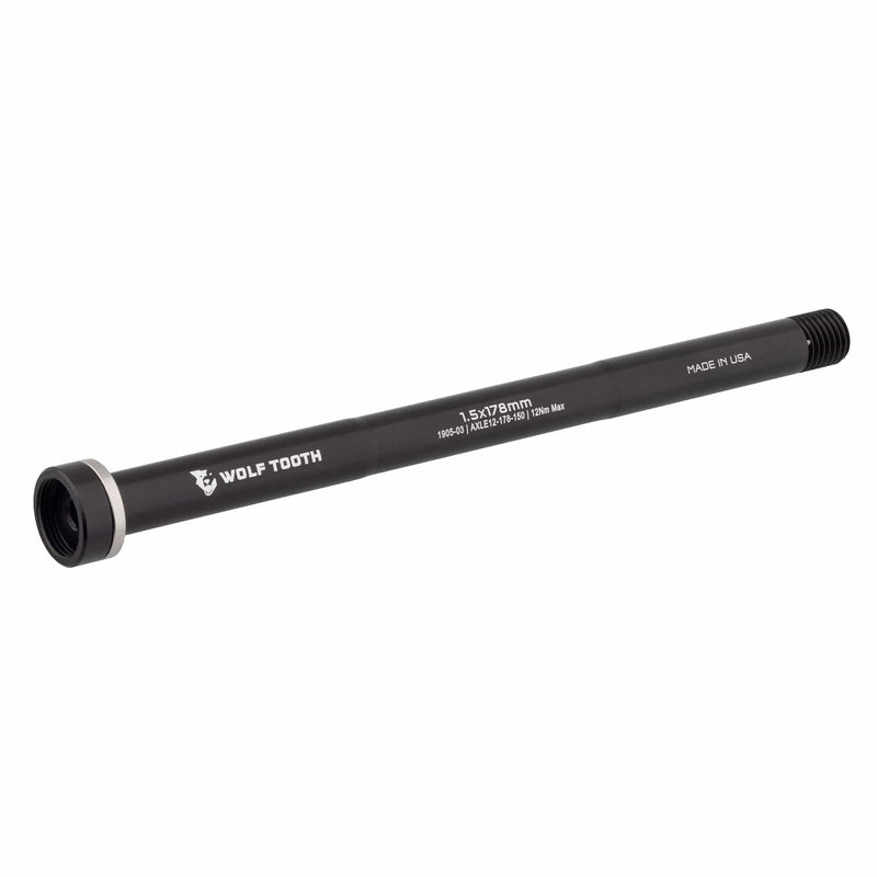 Load image into Gallery viewer, Wolf Tooth 1.75 x 180mm Steel Rear Thru Axle with Friction-Reducing Steel Washer | Compatible for MTB & Road Bikes, Aerospace-Grade, Precision CNC Machined, Made in USA