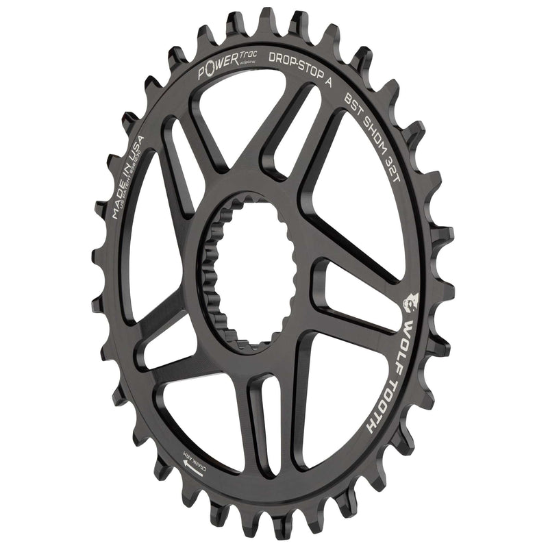 Load image into Gallery viewer, Wolf Tooth Elliptical Direct Mount Chainring - 32t, Shimano Direct Mount, Drop Stop B, Boost, 3mm Offset, Black