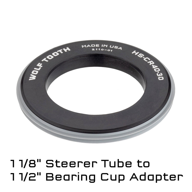 Load image into Gallery viewer, Wolf Tooth Wolf Tooth Headset Replacement Parts Crown Race Adapter 1 1/8" Steerer to 1 1/2" bearing cup
