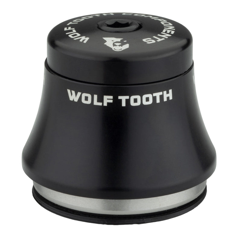 Load image into Gallery viewer, Wolf Tooth Premium IS Headset - Lightweight 6061 Aluminum, Stainless Steel Bearings, Water-Resistant Sealed Design, Raw Silver, 7mm Stack, Integrated Spacer for Mountain & Road Bikes