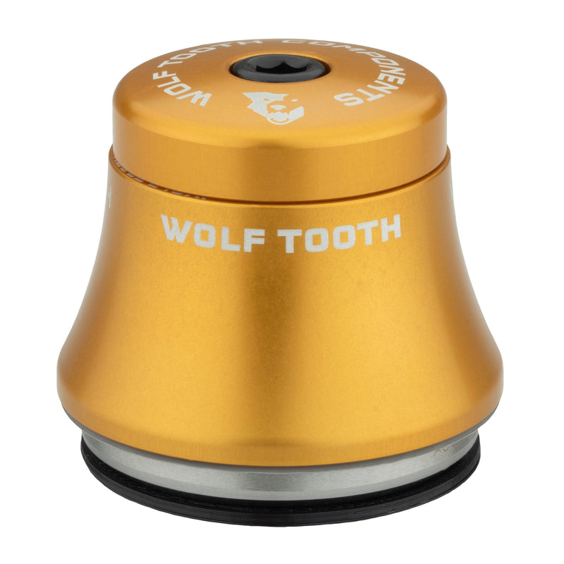 Load image into Gallery viewer, Wolf Tooth Premium IS41/28.6 Headset - Aircraft-Grade Aluminum, Waterproof Bearings, Stainless Steel Seals, 7mm Stack, Raw Silver, MTB & Road Bike Compatible, Durable, Lightweight, High-Performance Engineering for Wet Conditions