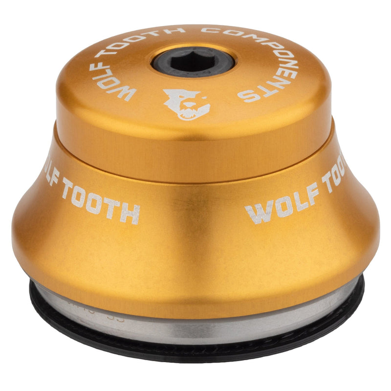 Load image into Gallery viewer, Wolf Tooth Premium IS Headset - Lightweight 6061 Aluminum, Stainless Steel Bearings, Water-Resistant Sealed Design, Raw Silver, 7mm Stack, Integrated Spacer for Mountain & Road Bikes