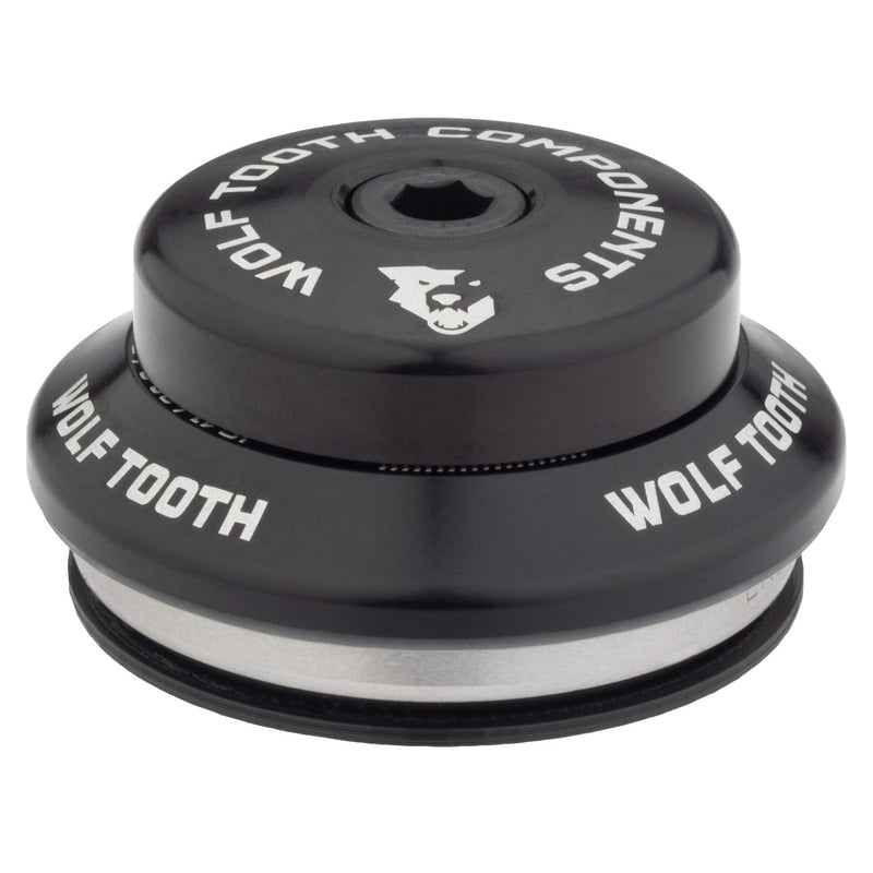 Load image into Gallery viewer, Wolf Tooth Premium IS41/28.6 Headset - Aircraft-Grade Aluminum, Waterproof Bearings, Stainless Steel Seals, 7mm Stack, Raw Silver, MTB & Road Bike Compatible, Durable, Lightweight, High-Performance Engineering for Wet Conditions