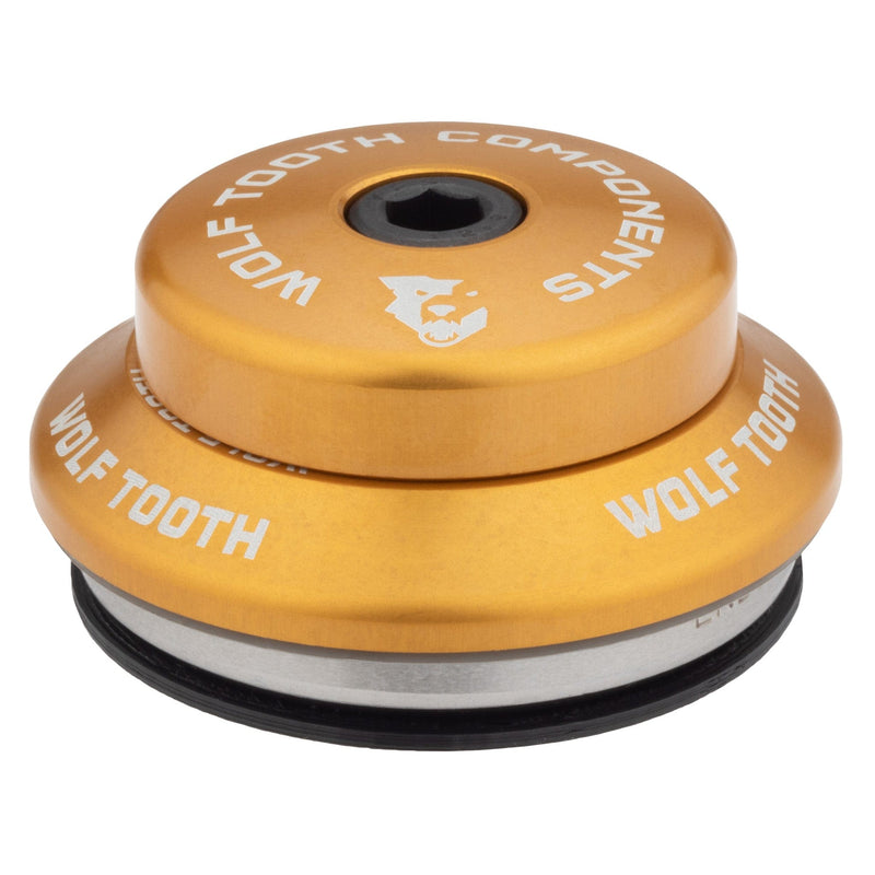 Load image into Gallery viewer, Wolf Tooth Premium IS41/28.6 Headset - Aircraft-Grade Aluminum, Waterproof Bearings, Stainless Steel Seals, 7mm Stack, Raw Silver, MTB & Road Bike Compatible, Durable, Lightweight, High-Performance Engineering for Wet Conditions