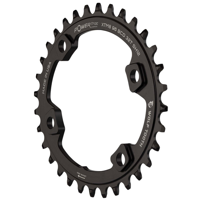 Load image into Gallery viewer, Wolf Tooth 30t Shimano Elliptical Chainring - 96 BCD Alloy for XT M8000 - M7000, Oval Design, Drop-Stop Teeth, 1x Drivetrain Compatibility