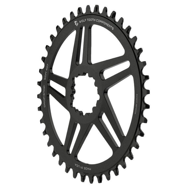 Load image into Gallery viewer, Wolf Tooth SRAM Chainring 38t Direct Mount 9/10/11/12-Spd Aluminum Black