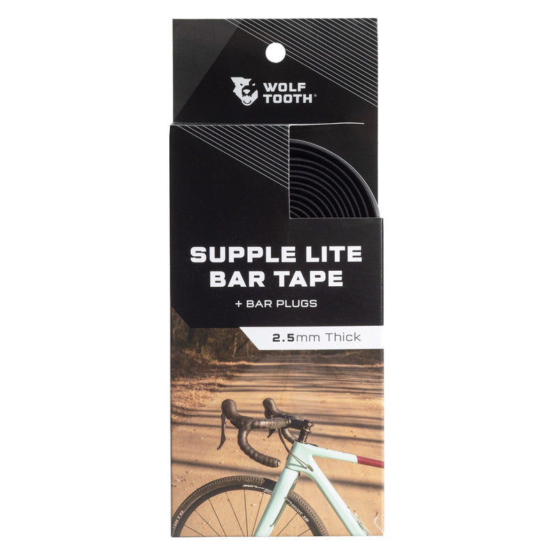 Load image into Gallery viewer, Wolf Tooth Supple Lite Bar Tape - Black Durable, Tacky, And Durable