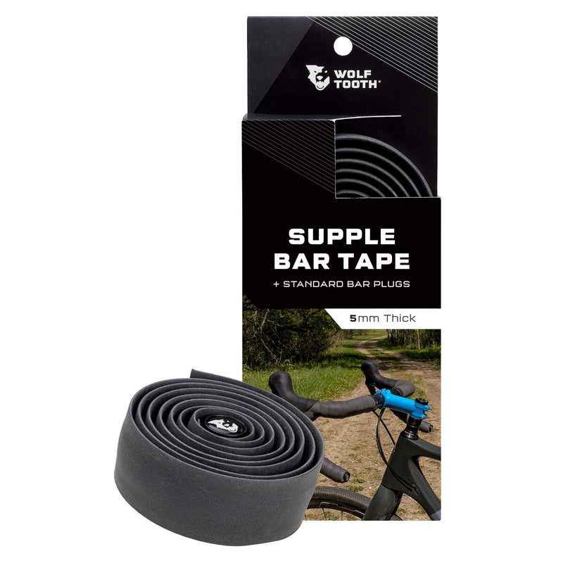 Load image into Gallery viewer, Wolf-Tooth-Supple-Handlebar-Tape-Black-HT0085-Road-Bar-Tape