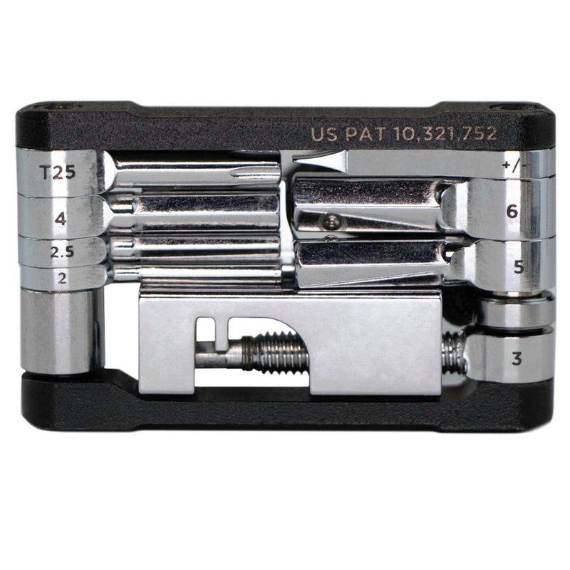 Load image into Gallery viewer, Fix Manufacturing Wheelie Whip Folding Tool, Silver/Black NLS