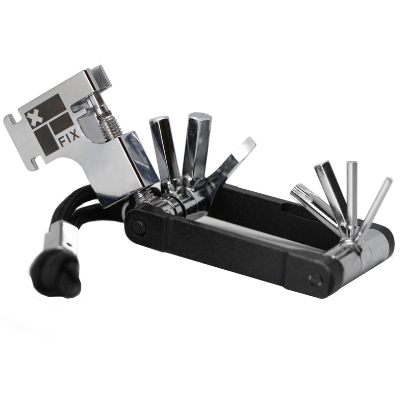 Load image into Gallery viewer, Fix Manufacturing Wheelie Whip Folding Tool, Silver/Black NLS