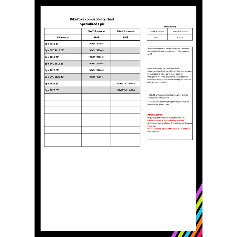 Load image into Gallery viewer, Bike Yoke Yoke EP03, Epic 2021-2023