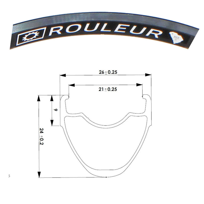 Load image into Gallery viewer, Boyd-Rim-700c-Aluminum-RIMS2692-Bicycle-Rims-For-Custom-Wheels