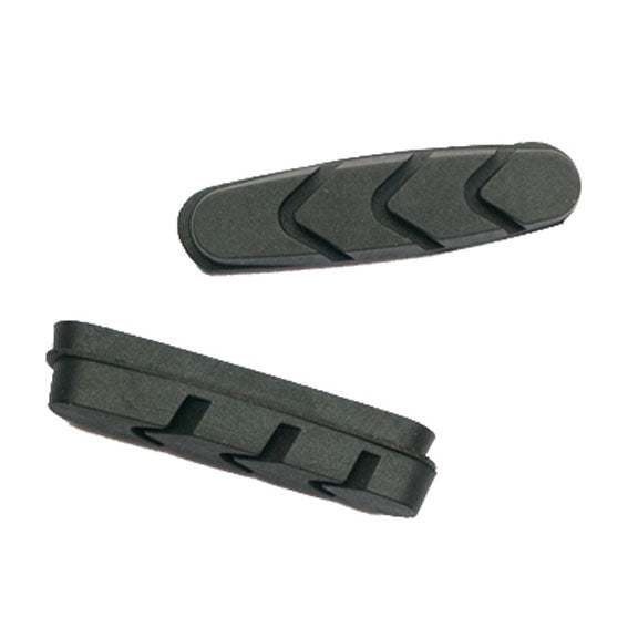 Load image into Gallery viewer, Yokozuna Gen-X Road Cartridge Brake Inserts Shimano/SRAM Compatible, All-Weather Performance, Black & Salmon Compounds