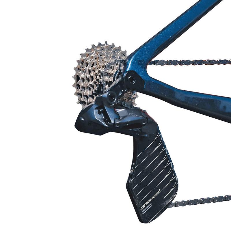 Load image into Gallery viewer, CeramicSpeed OSPW Pulley Wheel Aero Alpha System for Shimano 9250/8150 - Coated Races, Aluminum Pulley, Carbon Cage,