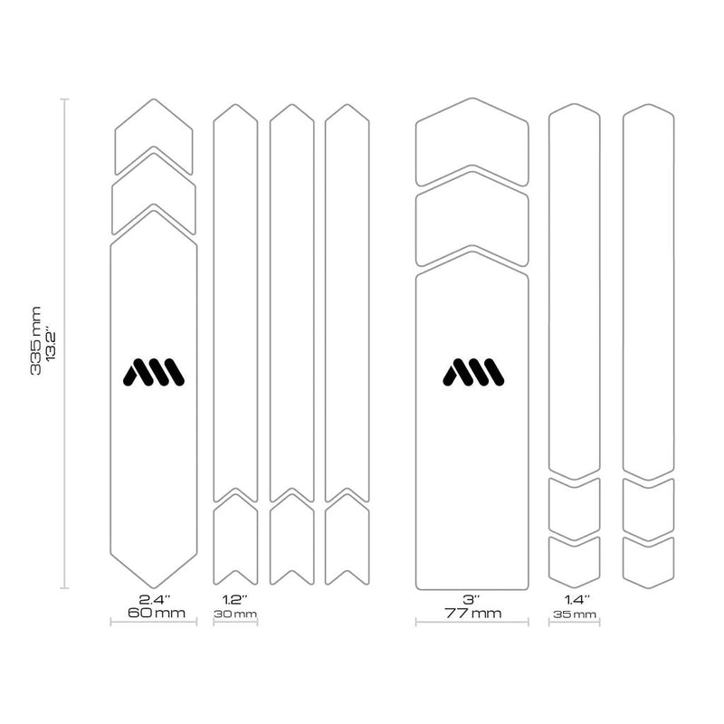 Load image into Gallery viewer, All Mountain Style E-Bike Honeycomb Frame Guard, Clear/Silver