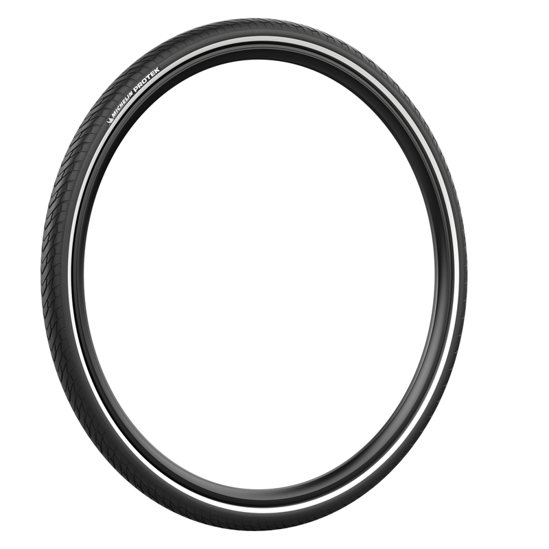 Load image into Gallery viewer, Michelin Protek Bicycle Tires - Reinforced Clincher Tubeless-Ready, Anti-Puncture, Reflective Sidewalls, E-Bike Compatible, Wide Range Options