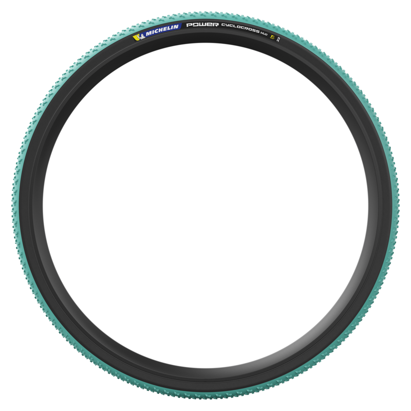 Load image into Gallery viewer, Michelin Power Cyclocross Mud, Tire, 700x33C, Folding, Tubeless Ready, GreenCompound, Bead2Bead Protek, 3x120TPI, Green