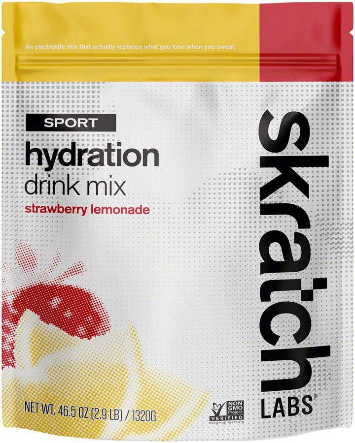 Load image into Gallery viewer, Skratch Labs Hydration Sport Drink Mix - Strawberry Lemonade, 60-Serving Resealable Pouch