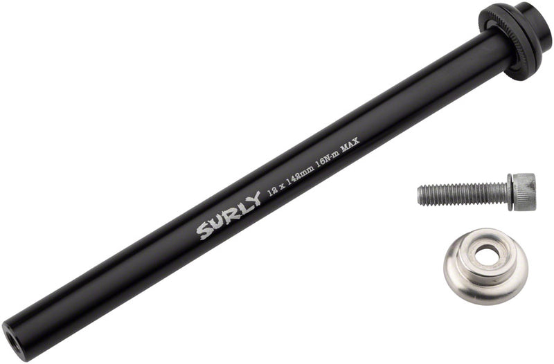 Load image into Gallery viewer, Surly Rear Thru-Axle - 12x142 mm, Chromoly, Black