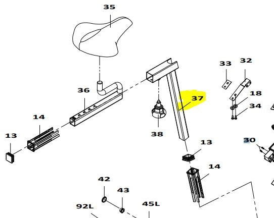 Load image into Gallery viewer, Sunlite-F6-Trainer-Replacement-Parts-EXERCISER-Parts-ECPT0148