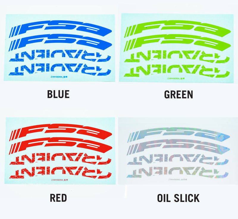 Load image into Gallery viewer, Full Speed Ahead Gradient MTB Rim Decals Decal - 27.5" Red