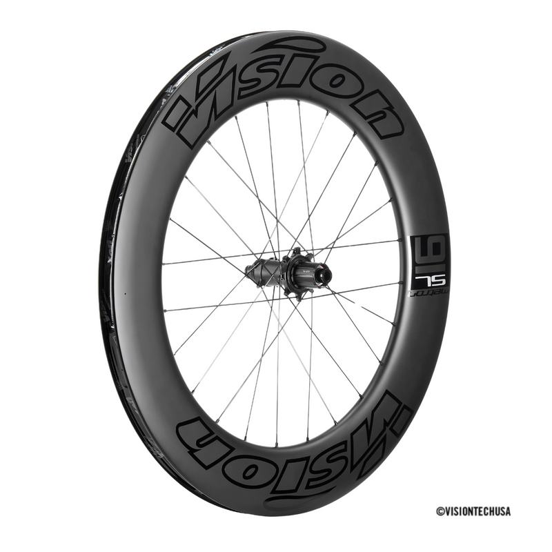 Load image into Gallery viewer, Vision Metron 91 TL Front Wheel, Clincher 700c, Lightweight Carbon, Disc Brake, Center Lock Rotor Mount – Black