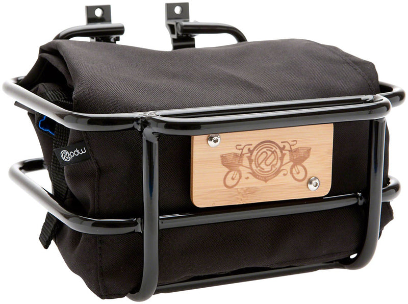 Load image into Gallery viewer, Portland Design Works Takeout Basket Black Aluminum 10x6x4`