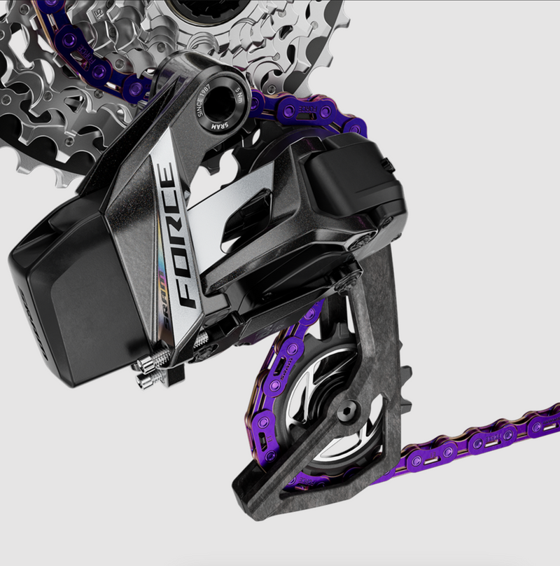 Load image into Gallery viewer, SRAM Force Flattop Chain - 12/13-Speed, 126 Links, PowerLock Connector, Purple, E1
