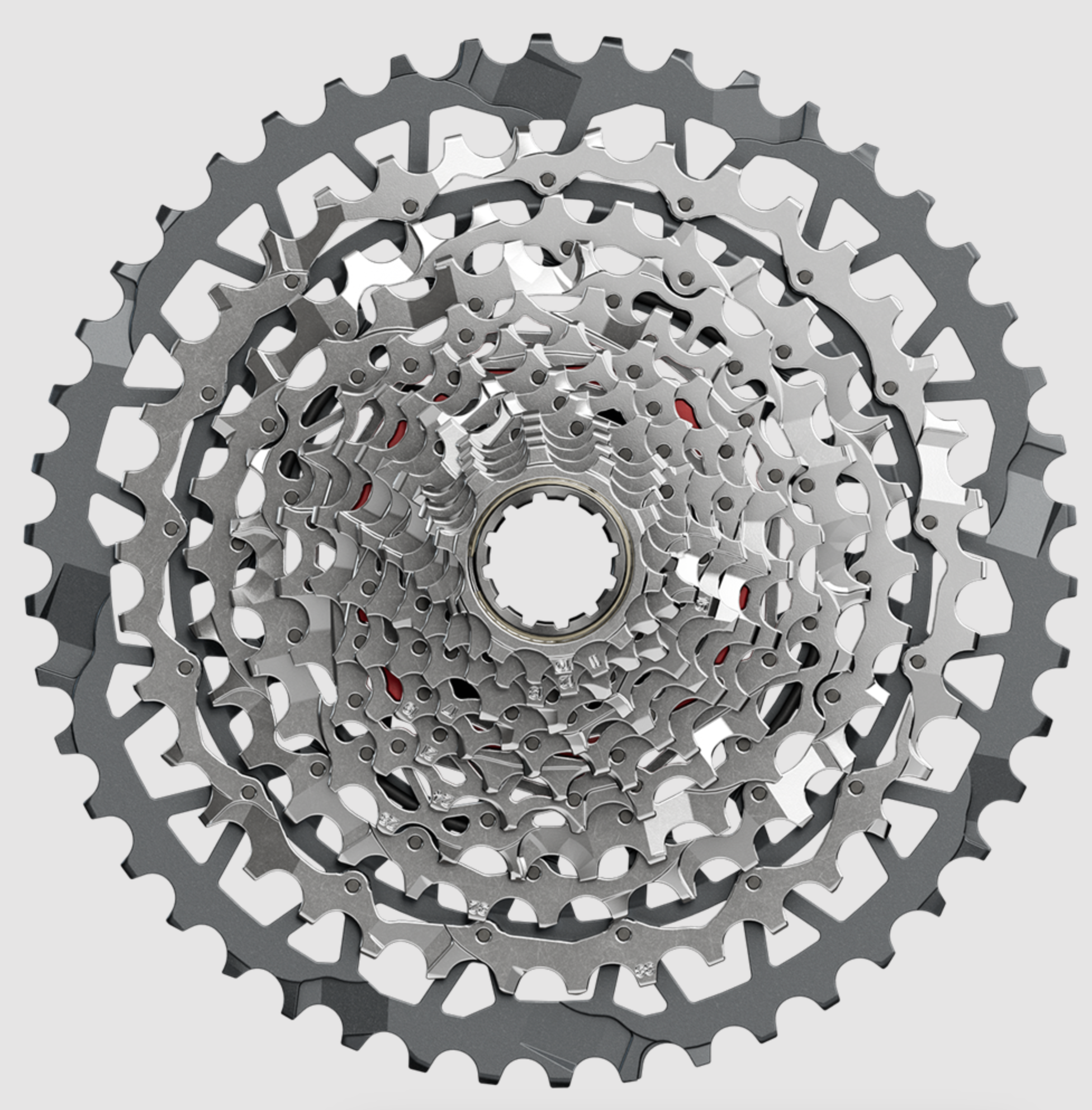 SRAM Rival XPLR 13-Speed Cassette 10-46t, XDR Silver Gravel – 365