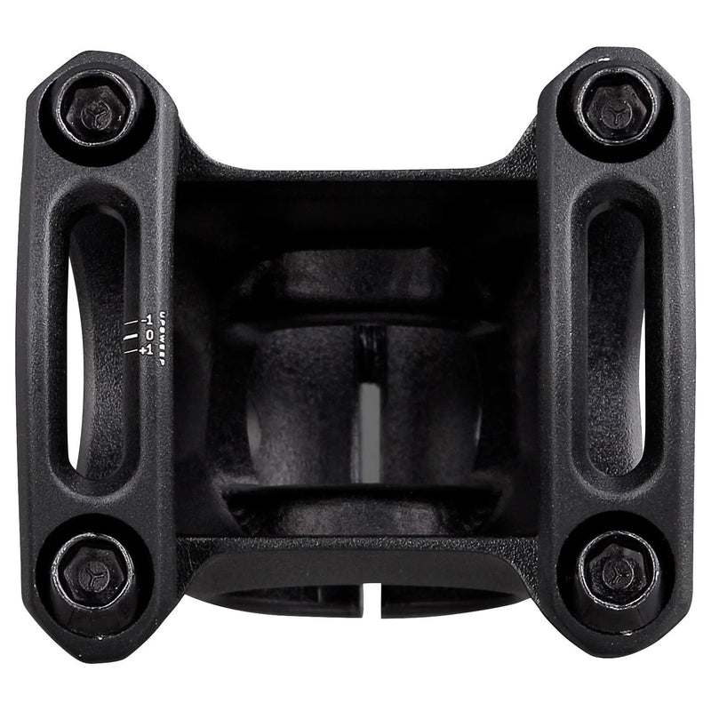 Load image into Gallery viewer, Spank Split Stem 33mm Clamp 31.8mm +/-0 Rise Black Aluminum Mounatin Bike