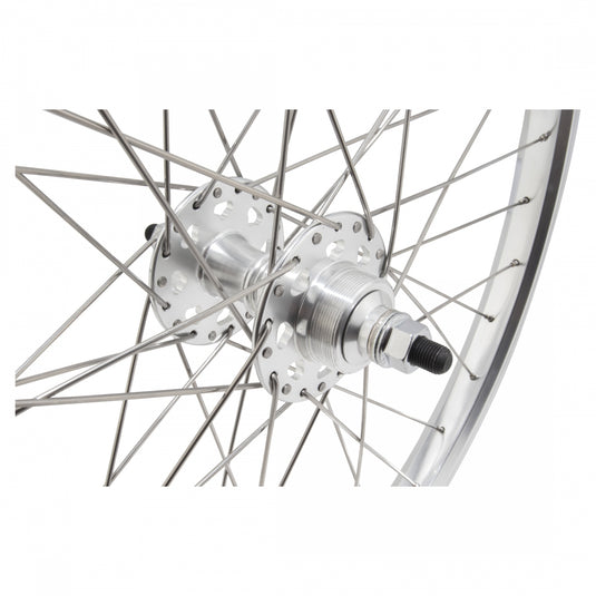 Se Bikes J24SG Rear Wheel 24in B/O 3/8inx110mm FW Rim Brake Clincher Silver
