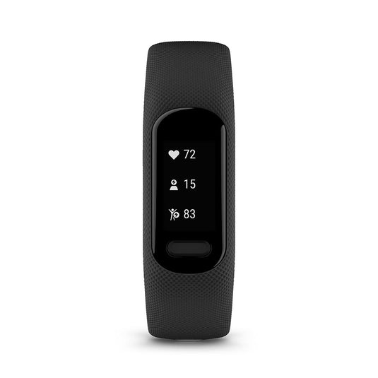 Garmin vivosmart 5 S/M Watch, Watch Color: Black, Wristband: Black - Silicone