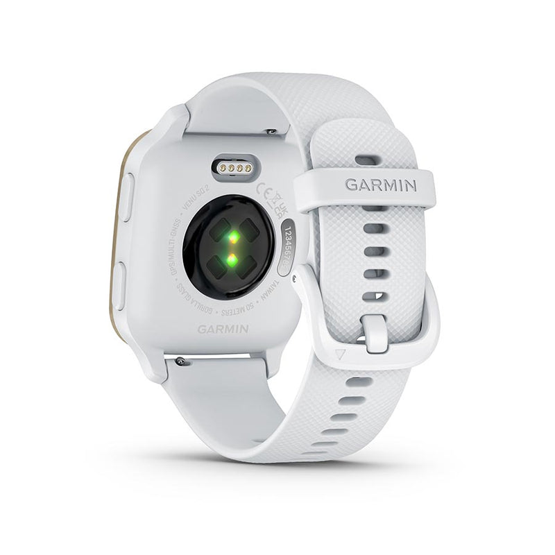 Load image into Gallery viewer, Garmin Venu Sq 2 Watch Watch Color: White, Wristband: White - Silicone
