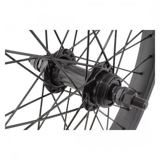 Wheel Master 20in Alloy Wheelset B/O 3/8x100mm W/M Steel 36H Rim Brake Black