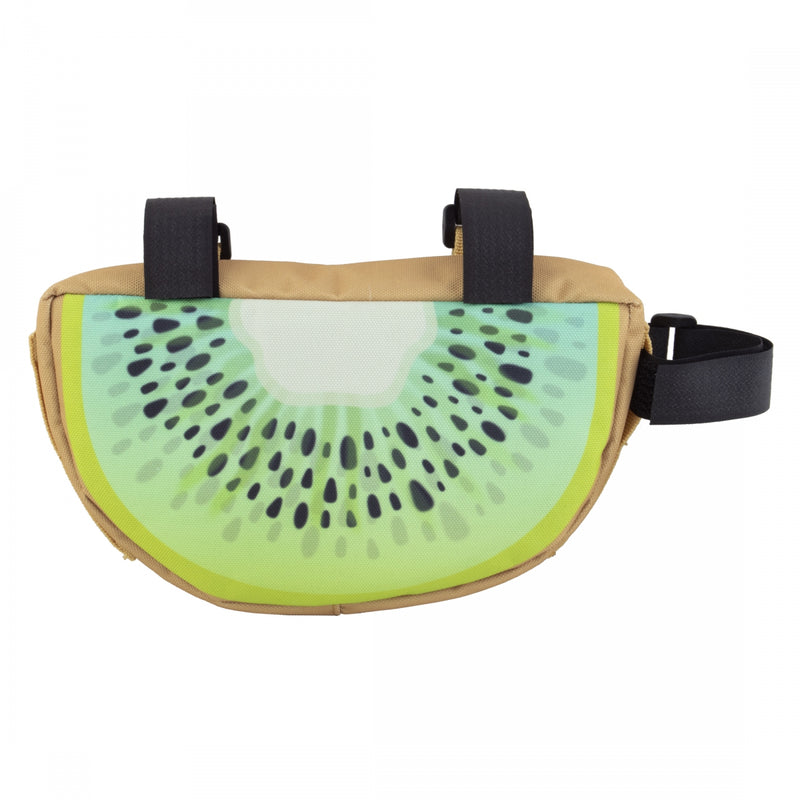Load image into Gallery viewer, Snack! Kiwi Frame Bag Kiwi Green 8x5x1.5in Velcro Straps
