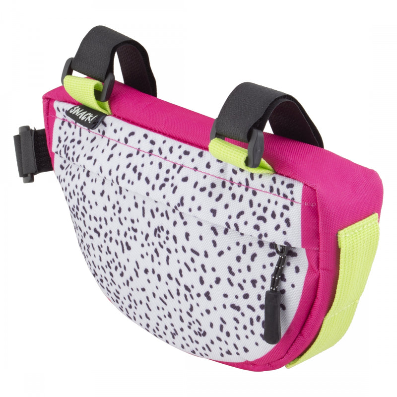 Load image into Gallery viewer, Snack! Dragon Fruit Frame Bag Dragon Fruit 8x5x1.5in Velcro Straps

