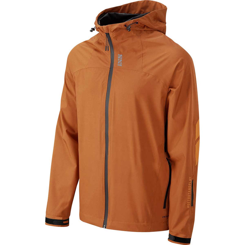 Load image into Gallery viewer, iXS Carve Waterproof All Weather Mountain Bike Jacket Burnt Orange Small
