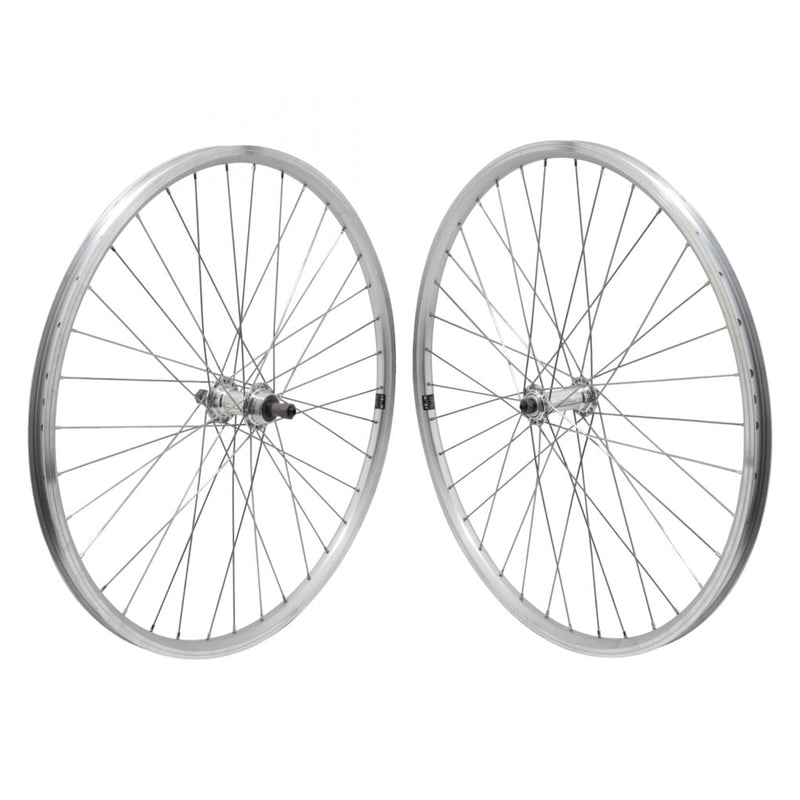 Load image into Gallery viewer, Wheel Master 26in Mach1 ER10 SET QRx100-135mm FW Double Wall Rim Brake Silver
