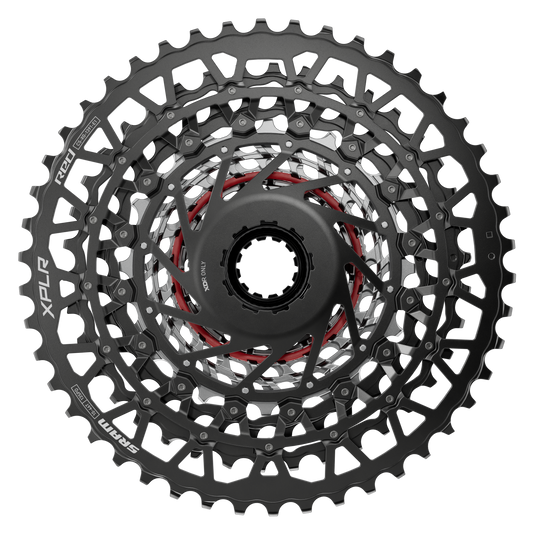 SRAM RED XPLR XG-1391 Cassette - 13-Speed, 10-46t, For XDR Driver, Black/Silver, E1