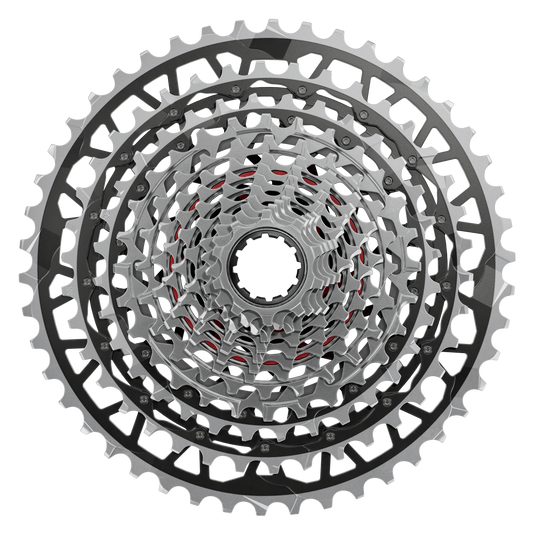 SRAM RED XPLR XG-1391 Cassette - 13-Speed, 10-46t, For XDR Driver, Black/Silver, E1