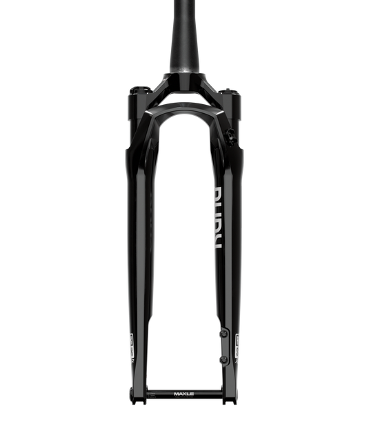 RockShox Rudy Ultimate XPLR A2, Suspension Fork, 700C, Solo Air, 30mm, 1-1/8''-1.5'', 12x100mm TA, Rake: 45mm, Black