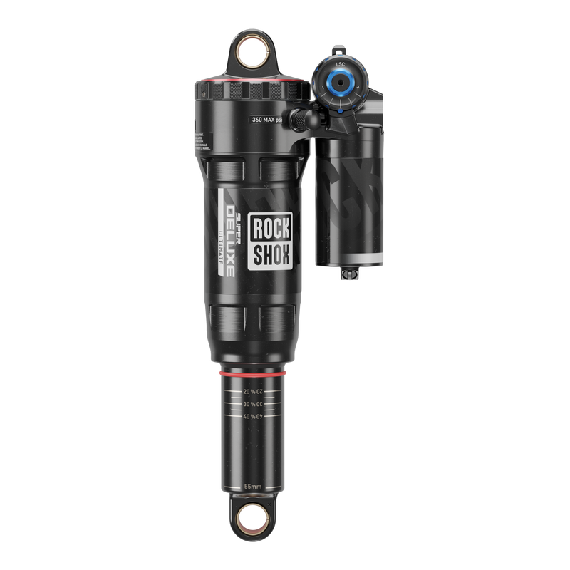Load image into Gallery viewer, RockShox Super Deluxe Ultimate RC2T Rear Shock - 205 x 62.5 mm, Linear Air, 0 Neg/2 Pos Token, Reb 55/Comp 30, L/O4,
