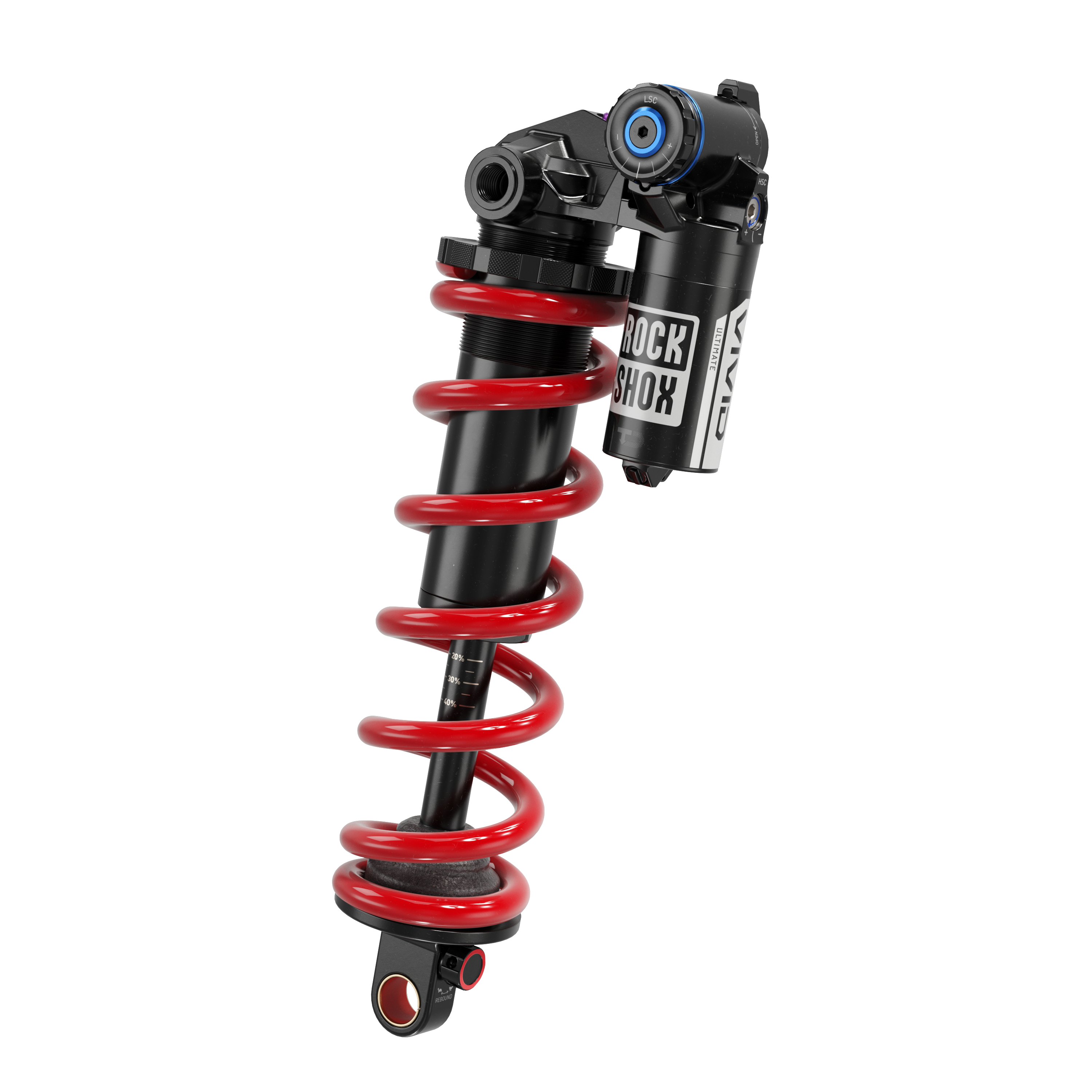 RockShox Vivid Coil Ultimate Rear Shock - Trunnion, 205x62.5mm