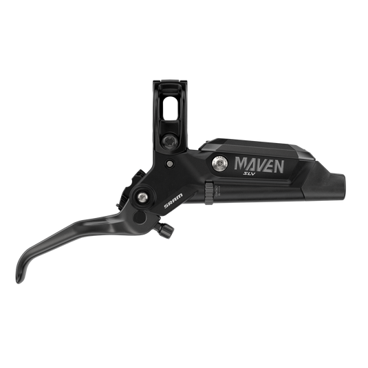 SRAM Maven Silver Disc Brake and Lever - Front, Post Mount, 4-Piston, Aluminum Lever, SS Hardware, Black, A1